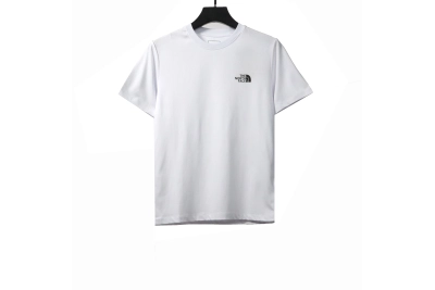 The North Face simple small logo LOGO short sleeve white T-Shirts 01
