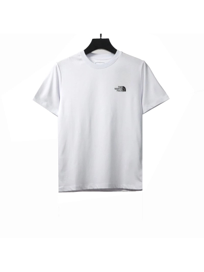 The North Face simple small logo LOGO short sleeve white T-Shirts 01