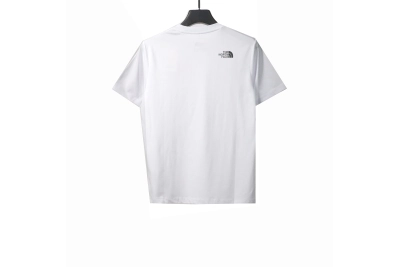 The North Face simple small logo LOGO short sleeve white T-Shirts 02