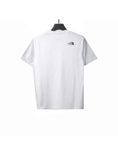 The North Face simple small logo LOGO short sleeve white T-Shirts 02