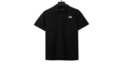 The North Face simple small logo POLO black 01