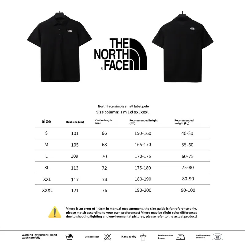 TheNorthFace simple small logo POLO black