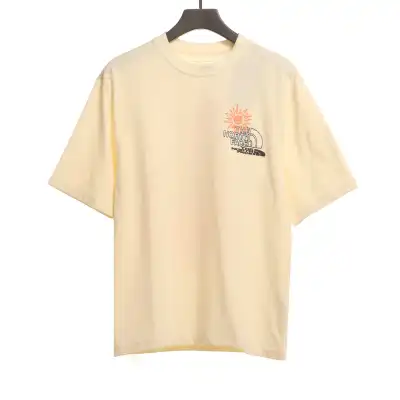 TheNorthFace sunflower tree LOGO print short sleeve T-Shirts 01
