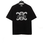 Celine Arc de Triomphe LOGO print short-sleeved shirt black T-Shirts