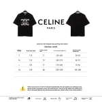  Celine Arc de Triomphe LOGO print short-sleeved shirt black T-Shirts