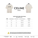 Celine basic letter short-sleeved shirt white T-Shirts