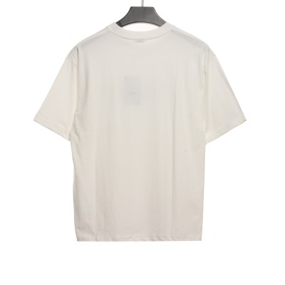 Celine basic letter short-sleeved shirt white T-Shirts 02