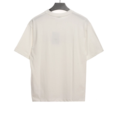  Celine basic letter short-sleeved shirt white T-Shirts 02