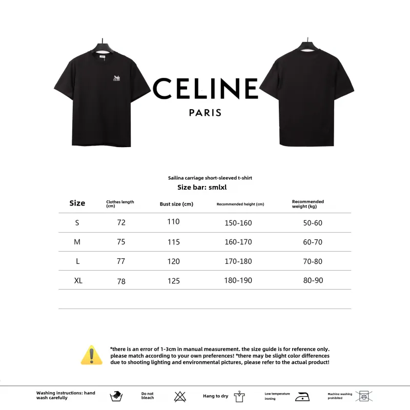 Celine carriage short-sleeved T-shirt 1901 T-Shirts