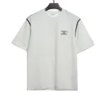  Celine contrasting lines black and white logo short-sleeved shirt 1901 T-Shirts