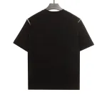  Celine contrasting lines black and white logo short-sleeved shirt 1902 T-Shirts