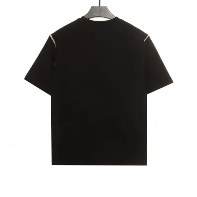 Celine contrasting lines black and white logo short-sleeved shirt 1902 T-Shirts 02