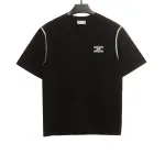  Celine contrasting lines black and white logo short-sleeved shirt 1902 T-Shirts