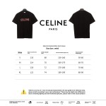 Celine hot rhinestone letter short-sleeved shirt Black T-Shirts