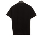 Celine hot rhinestone letter short-sleeved shirt Black T-Shirts