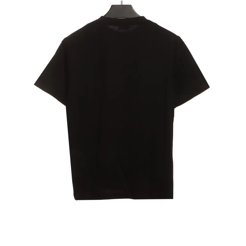  Celine hot rhinestone letter short-sleeved shirt Black T-Shirts