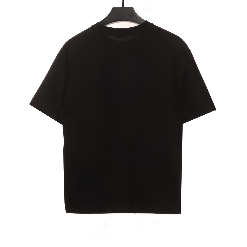 Celine joint-branded printed puppy short-sleeved shirt black T-Shirts