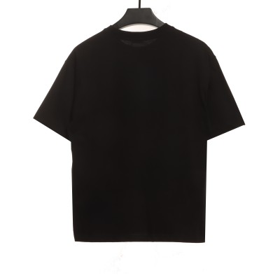 Celine joint-branded printed puppy short-sleeved shirt black T-Shirts 02