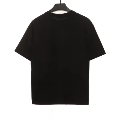 Celine joint-branded printed puppy short-sleeved shirt black T-Shirts 02