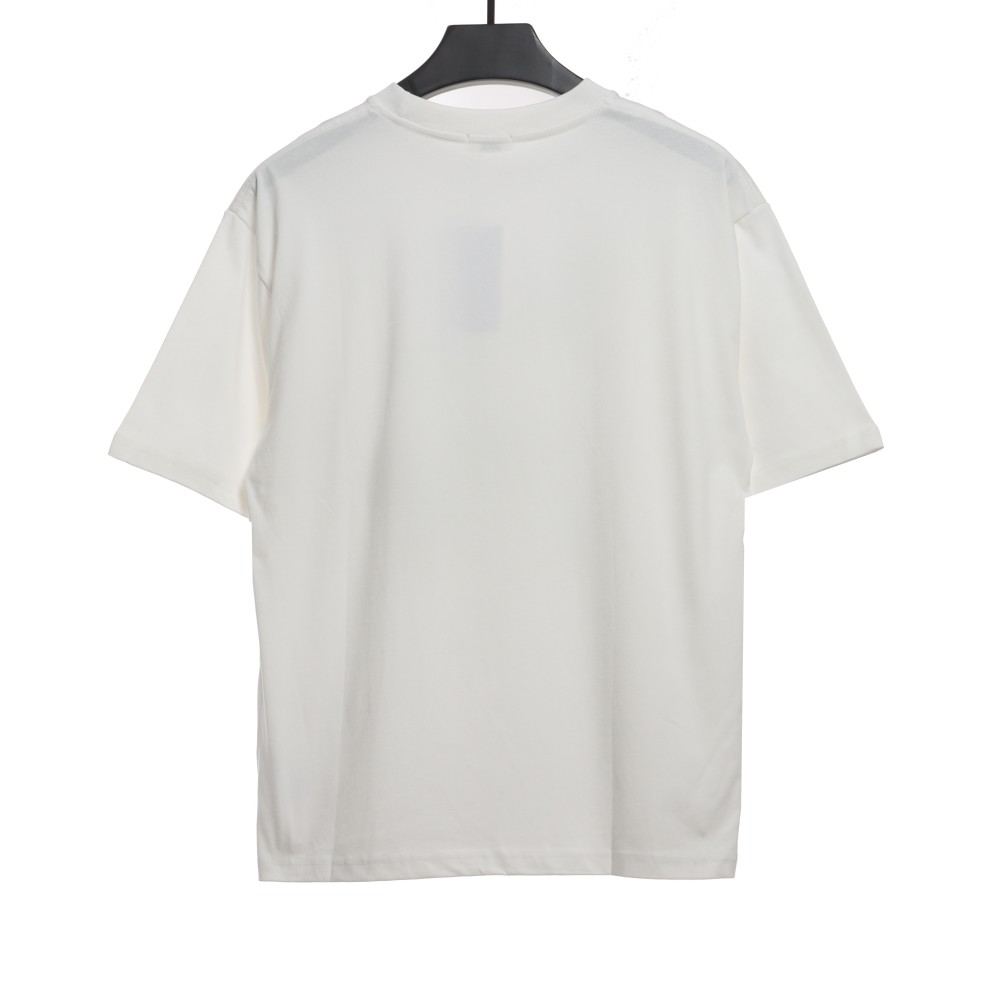 Celine joint-branded printed puppy short-sleeved shirt white T-Shirts