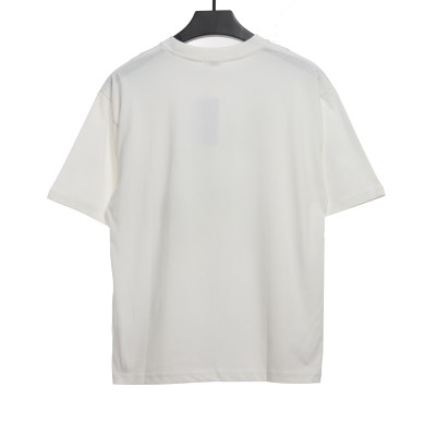 Celine joint-branded printed puppy short-sleeved shirt white T-Shirts 02