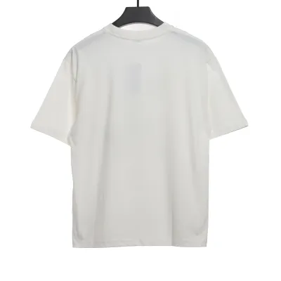 Celine joint-branded printed puppy short-sleeved shirt white T-Shirts 02