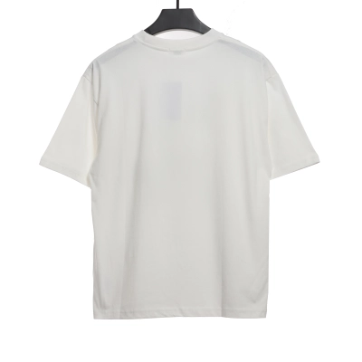  Celine joint-branded printed puppy short-sleeved shirt white T-Shirts 02