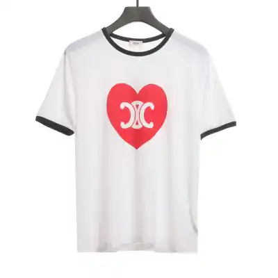 Celine love Arc de Triomphe print short-sleeved shirt T-Shirts 01