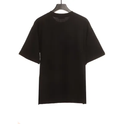 Celine rhinestone print short-sleeved shirt black T-Shirts 02
