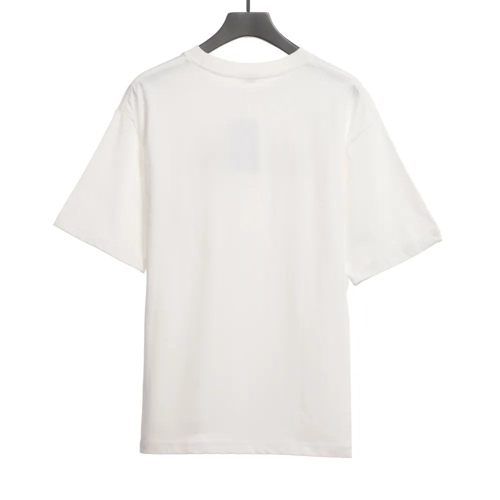  Celine rhinestone print short-sleeved shirt white T-Shirts