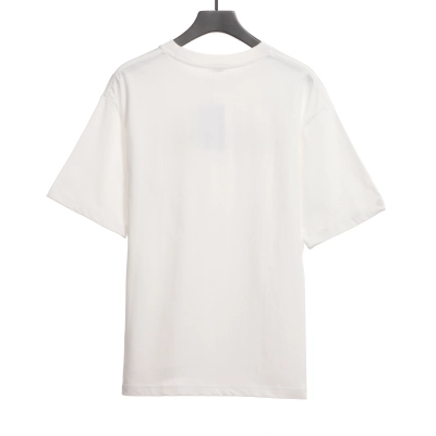  Celine rhinestone print short-sleeved shirt white T-Shirts 02