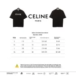  Celine rivet letter short-sleeved shirt black T-Shirts