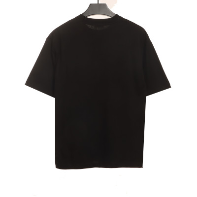 Celine rivet letter short-sleeved shirt black T-Shirts 02