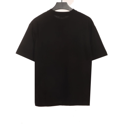  Celine rivet letter short-sleeved shirt black T-Shirts 02