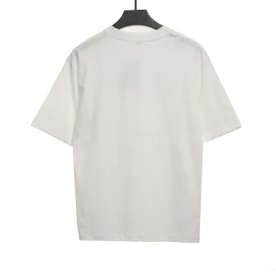 Celine rivet letter short-sleeved shirt white T-Shirts 02
