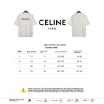 Celine rivet letter short-sleeved shirt white T-Shirts