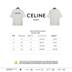 Celine rivet letter short-sleeved shirt white T-Shirts