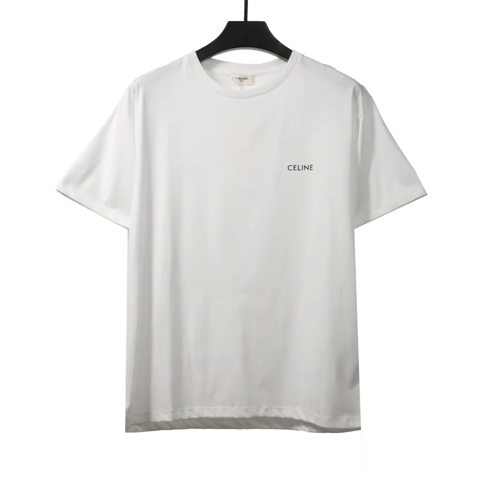  Celine simple small logo short sleeve T-Shirts