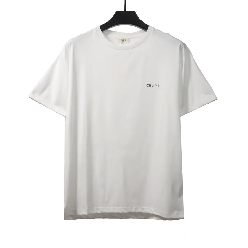  Celine simple small logo short sleeve T-Shirts