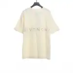 Givenchy 3D embroidery embroidered round neck short sleeves off-white T-Shirts