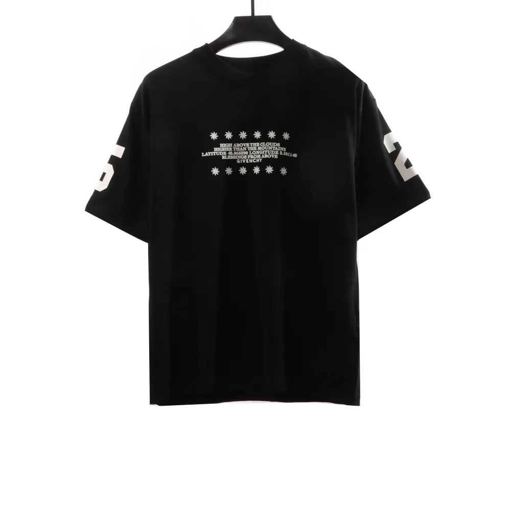 Givenchy 3D letter heart short sleeves T-Shirts