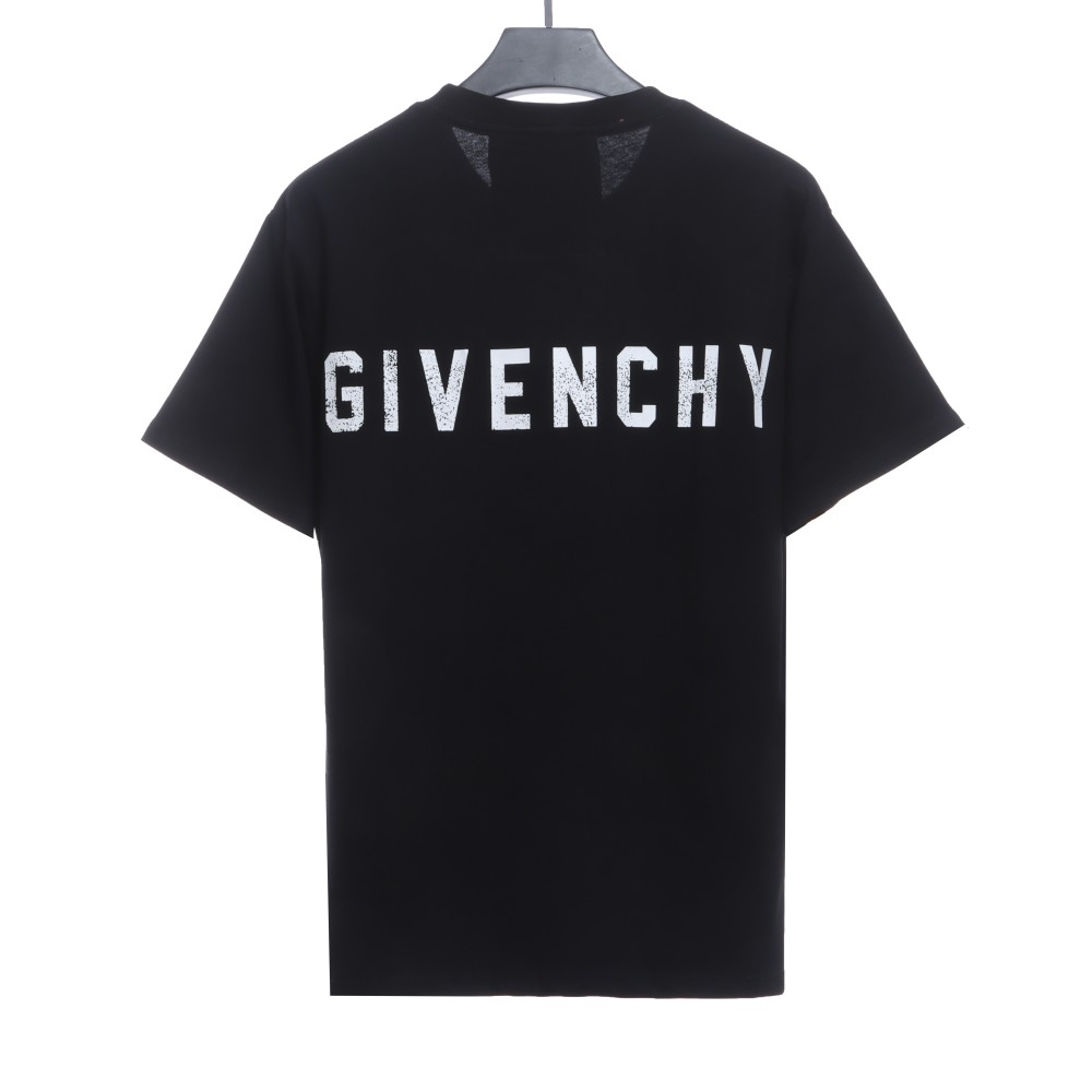  Givenchy 4G big logo short-sleeved black T-Shirts