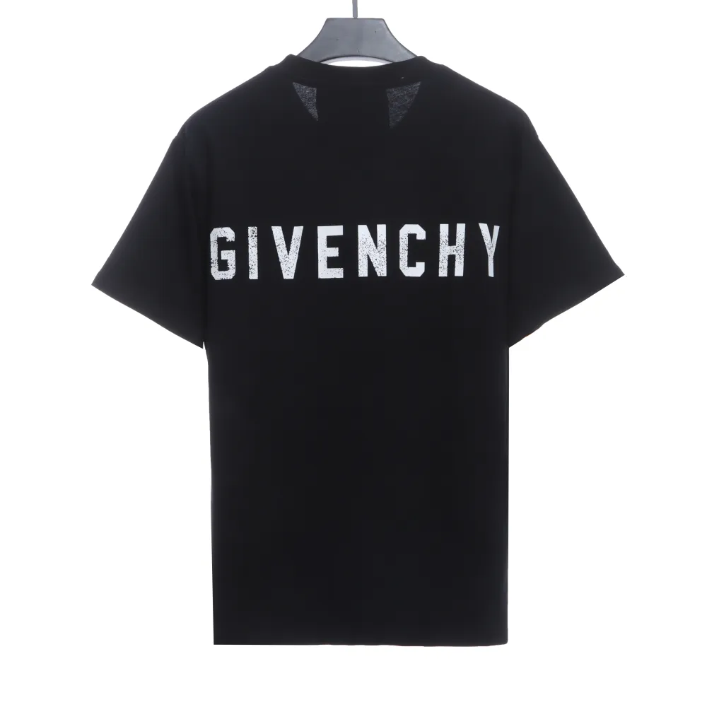  Givenchy 4G big logo short-sleeved black T-Shirts