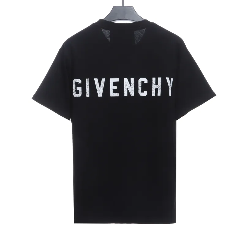  Givenchy 4G big logo short-sleeved black T-Shirts