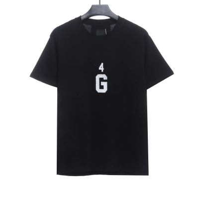 Givenchy 4G big logo short-sleeved black T-Shirts 01