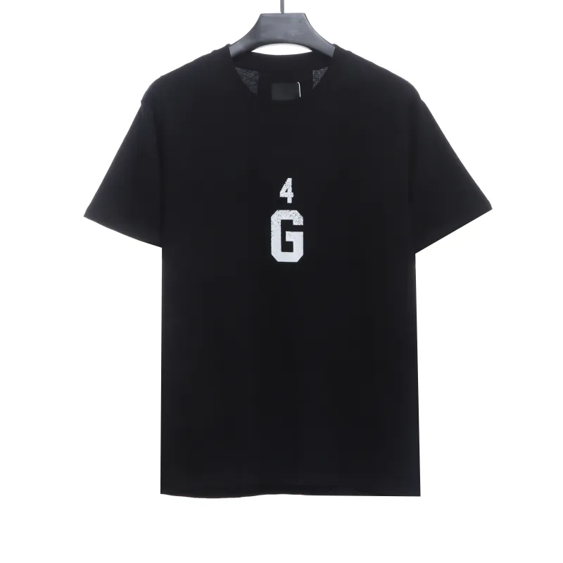  Givenchy 4G big logo short-sleeved black T-Shirts