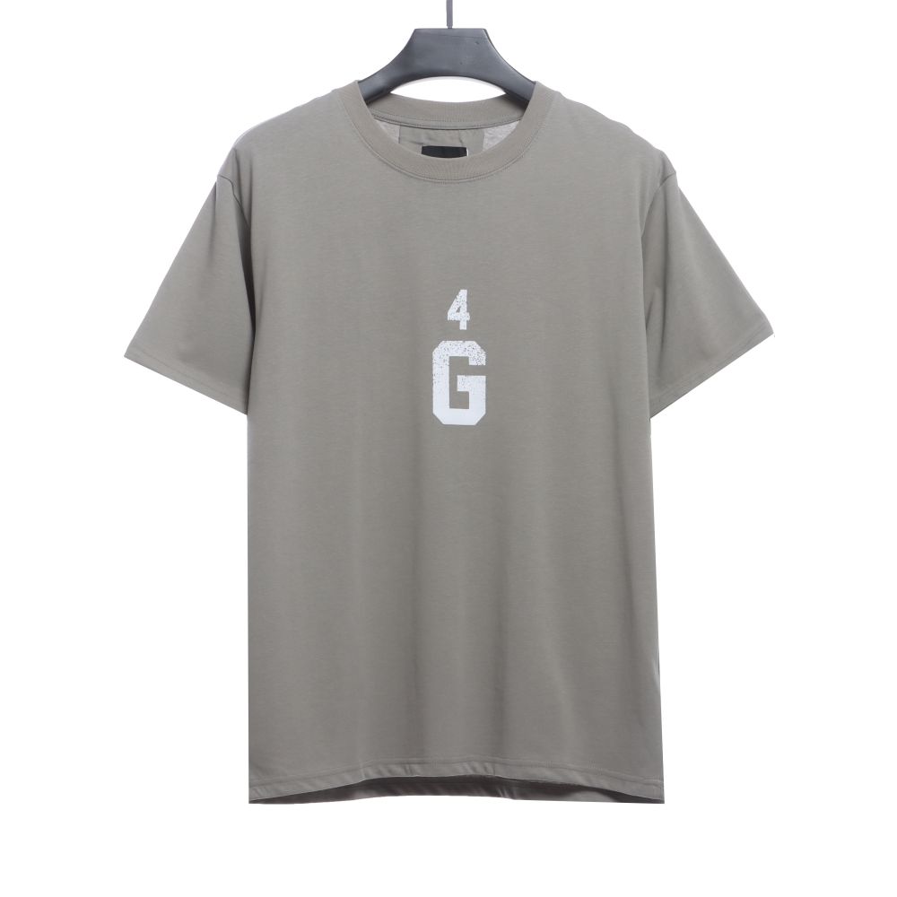 Givenchy 4G big logo short-sleeved gray T-Shirts