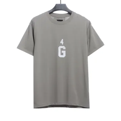  Givenchy 4G big logo short-sleeved gray T-Shirts 01