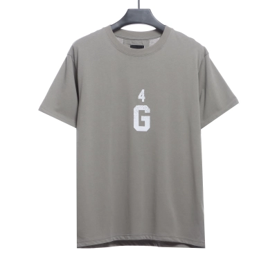 Givenchy 4G big logo short-sleeved gray T-Shirts 01