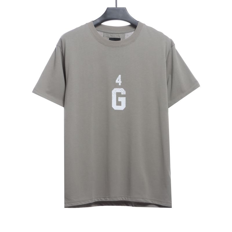 Givenchy 4G big logo short-sleeved gray T-Shirts